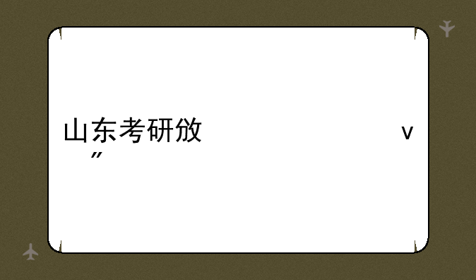山东考研政治平均分