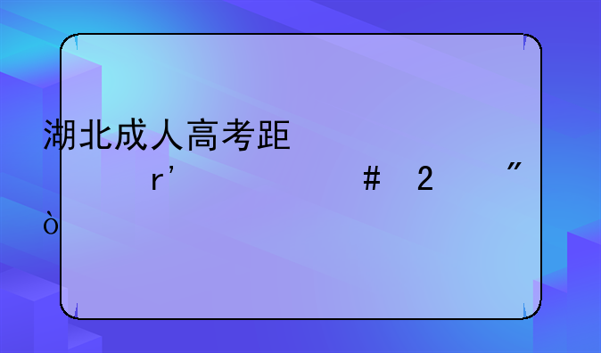 湖北成人高考跟自考有什么区别？