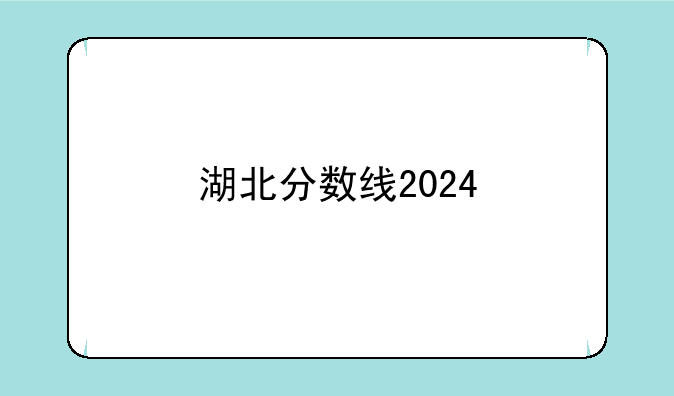 湖北分数线2024